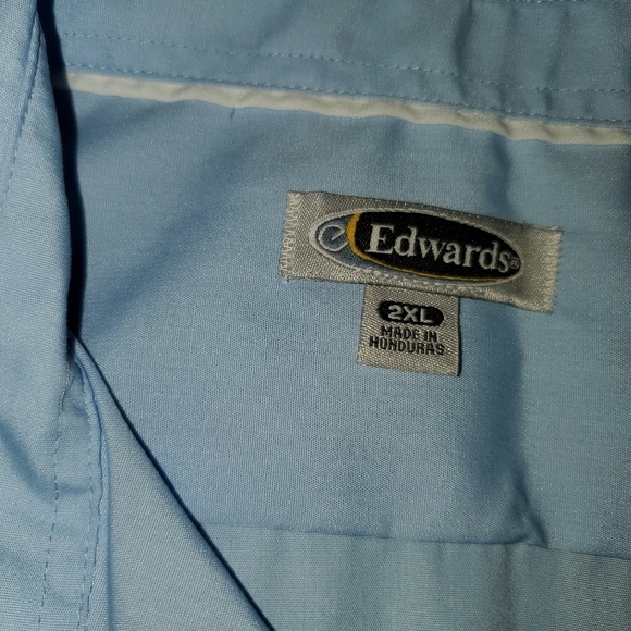 Edwards Collared Blue Button Down - Picture 8 of 9